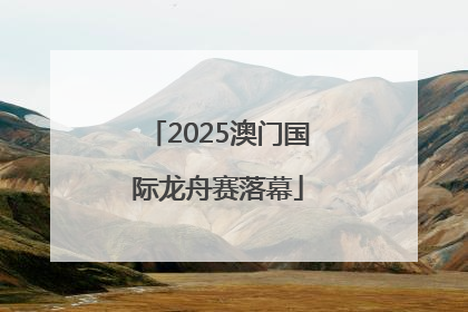 2025澳门国际龙舟赛落幕