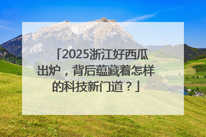 2025浙江好西瓜出炉，背后蕴藏着怎样的科技新门道？