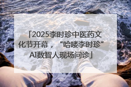 2025李时珍中医药文化节开幕，“哈喽李时珍”AI数智人现场问诊
