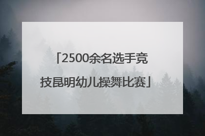 2500余名选手竞技昆明幼儿操舞比赛