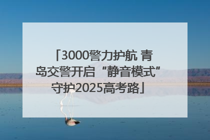 3000警力护航 青岛交警开启“静音模式”守护2025高考路
