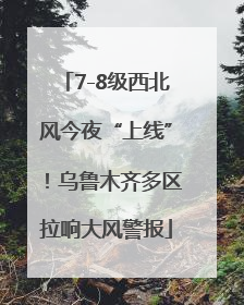 7-8级西北风今夜“上线”！乌鲁木齐多区拉响大风警报