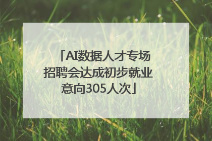 AI数据人才专场招聘会达成初步就业意向305人次
