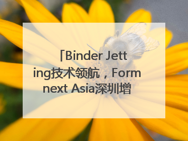 Binder Jetting技术领航，Formnext Asia深圳增材展解锁产业新动能