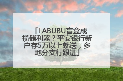 LABUBU盲盒成揽储利器？平安银行新户存5万以上就送，多地分支行跟进